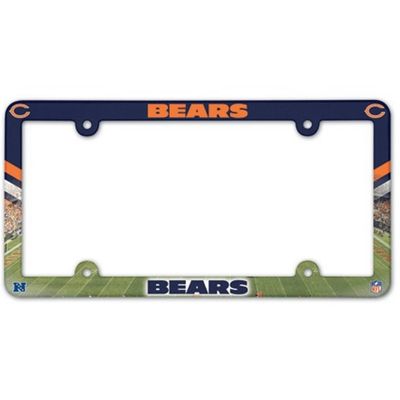 Chicago Bears Striped Plastic License Plate Frame