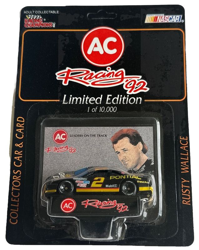 Rusty Wallace #2 1992 Mobil 1 Pontiac 1:64 Scale Diecast Car