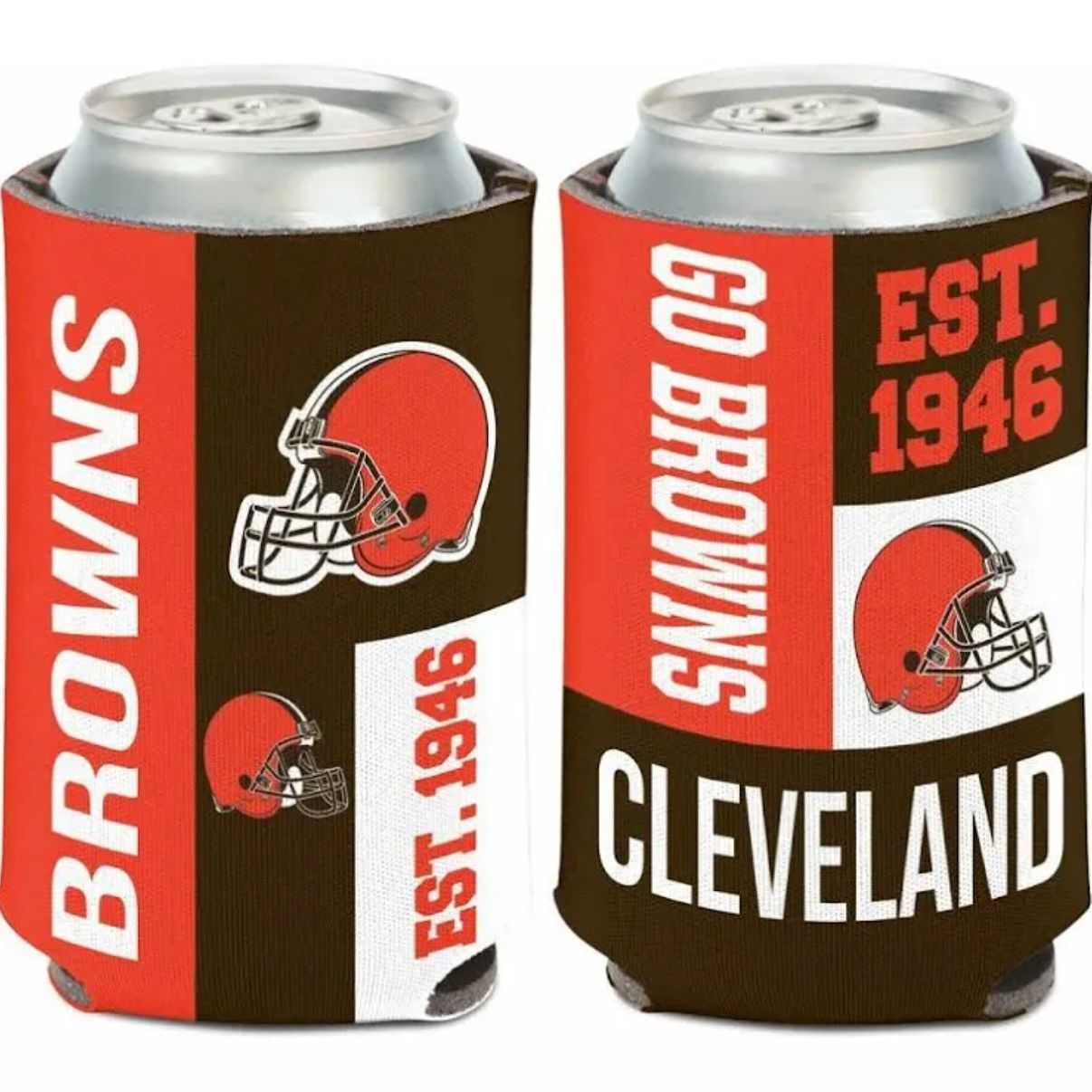 Cleveland Browns Established 12 Ounce Can Cooler Koozie