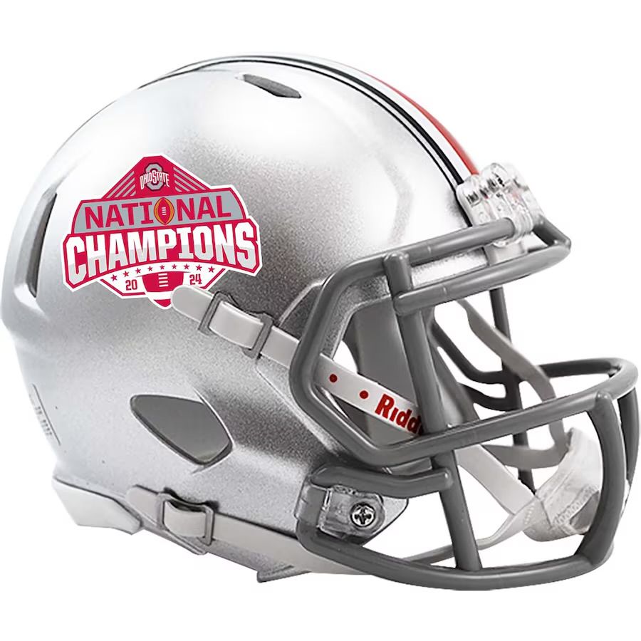 Ohio State Buckeyes 2024 National Champions Riddell Speed Mini Helmet