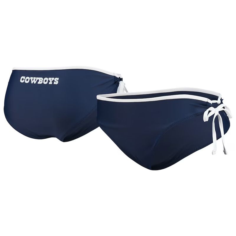 Dallas Cowboys Women's G-III 4Her by Carl Banks Navy Perfect Match Bikini Bottom