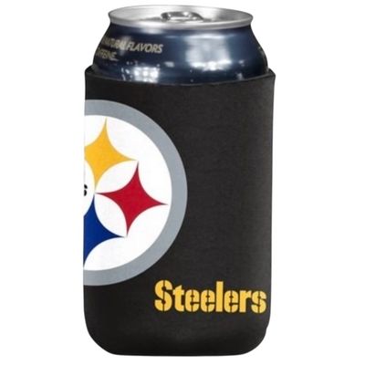 Pittsburgh Steelers Oversized Logo 12 Ounce Can Cooler Koozie