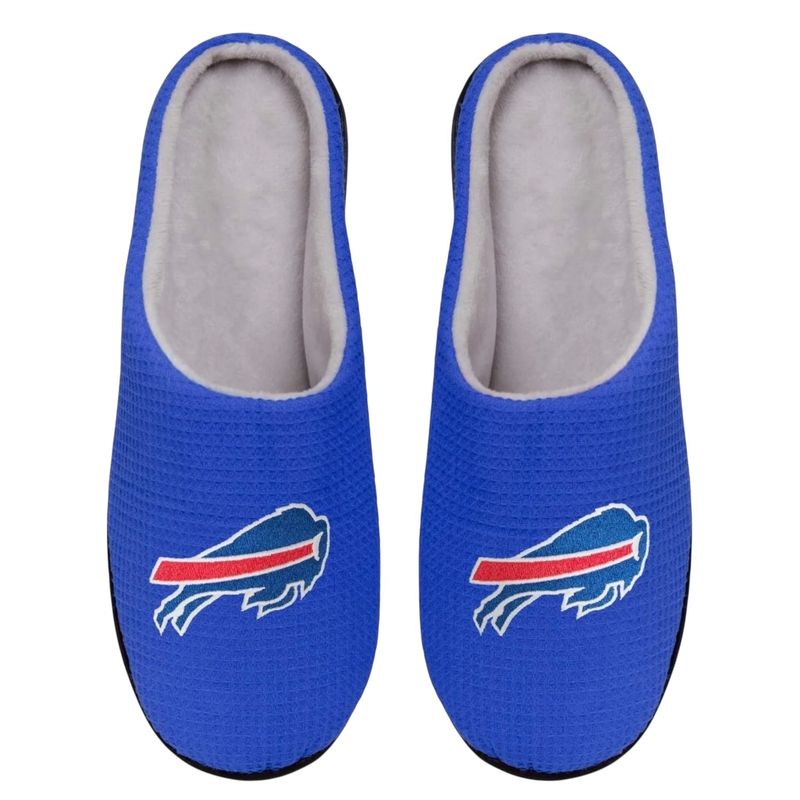 Buffalo Bills Men's Blue Memory Foam Slide Slippers