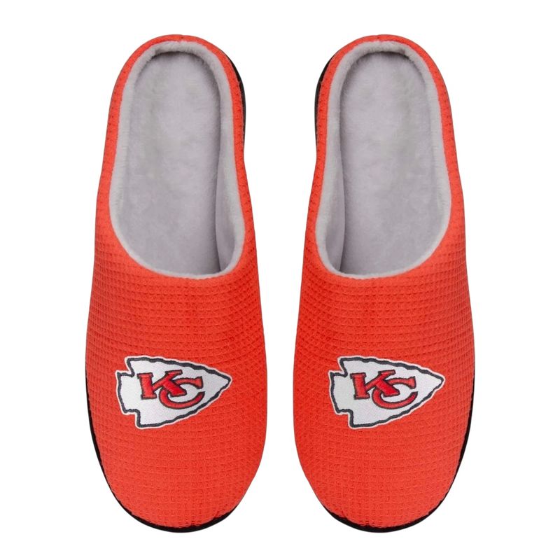 Kansas City Chiefs Men's Red Memory Foam Slide Slippers