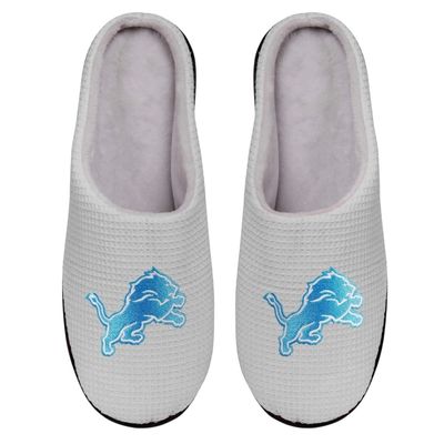 Detroit Lions Men's Gray Memory Foam Slide Slippers