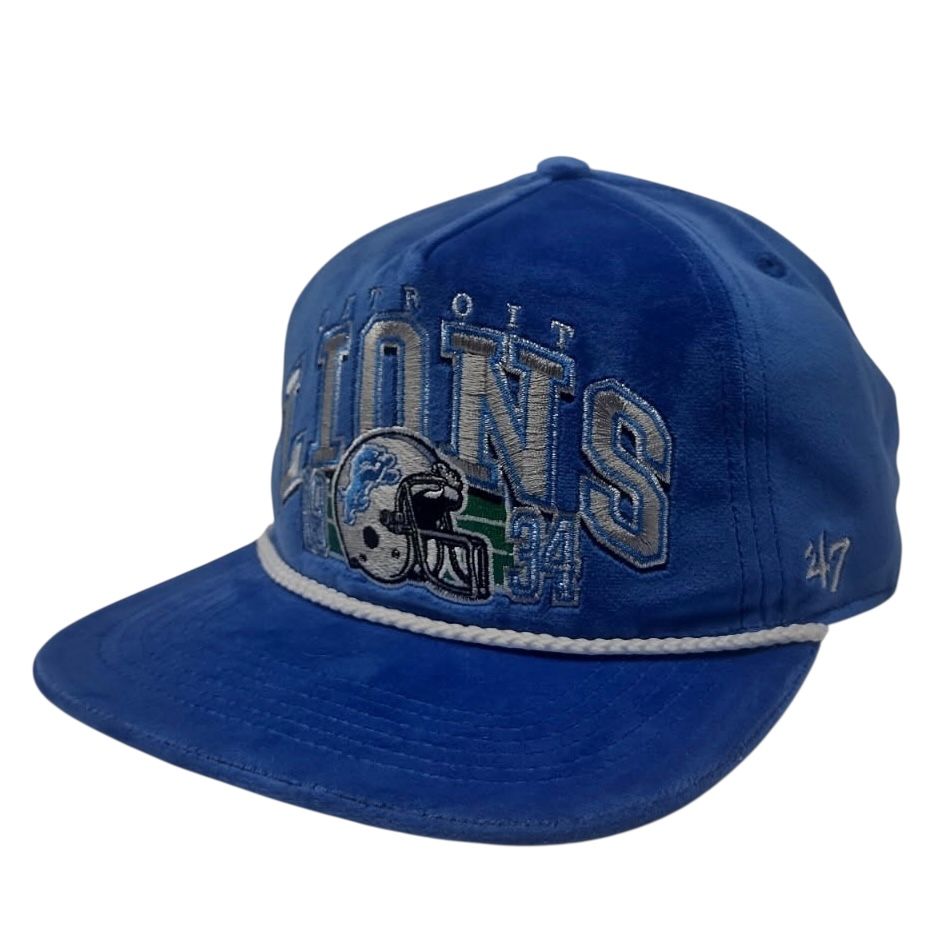 Detroit Lions Men’s Blue Go Big 47 Hitch Snapback Hat
