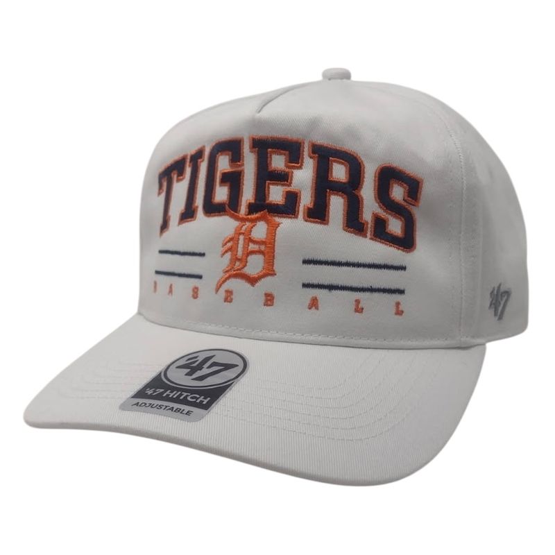 Detroit Tigers Men’s White Roscoe 47 Hitch Snapback Hat Detroit Tigers Men’s White Roscoe 47 Hitch Snapback Hat