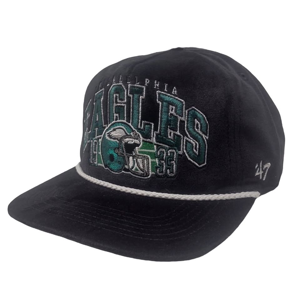 Philadelphia Eagles Men’s Black Historic Premiere 47 Hitch Snapback Hat