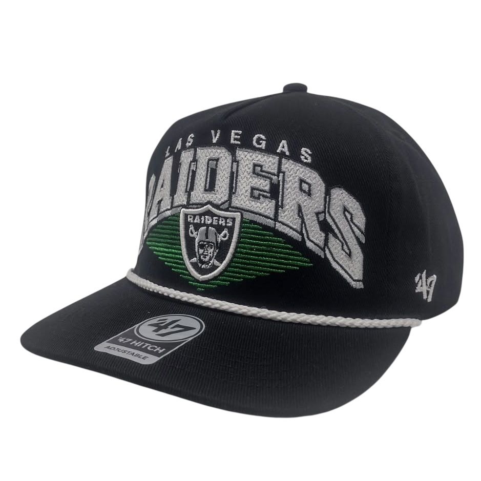 Las Vegas Raiders Men’s Black Premiere 47 Hitch Snapback Hat