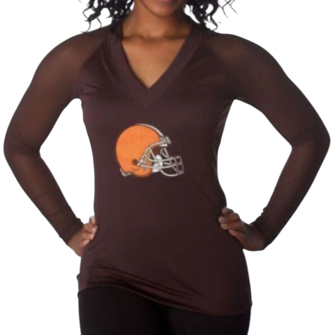 Cleveland Browns Women’s All Sport Couture NFL Wildkat Shirt Pick