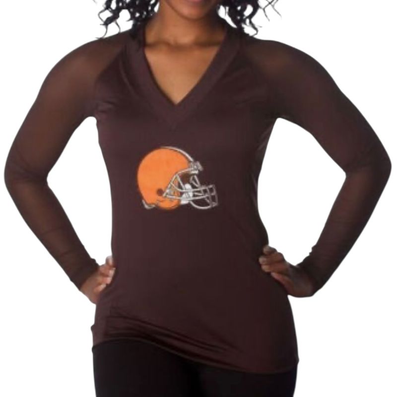 Cleveland Browns Women’s All Sport Couture NFL Wildkat Shirt Pick