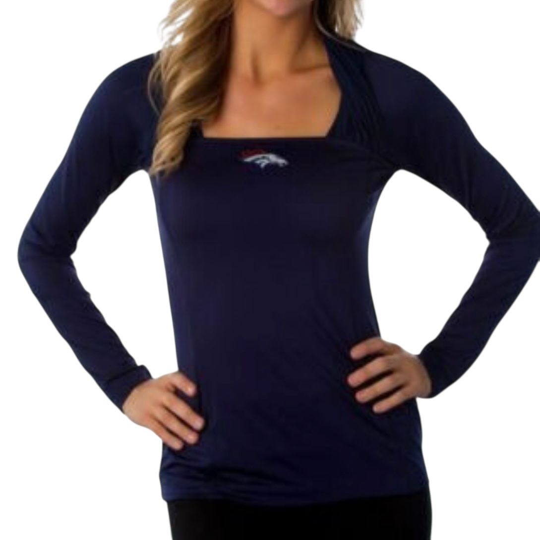 Denver Broncos Women’s All Sport Couture Redzone Ruched Long Sleeve Top