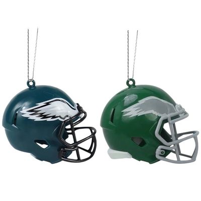 Philadelphia Eagles Team Helmet Christmas Ornament Set Philadelphia Eagles Team Helmet Christmas Ornament Set