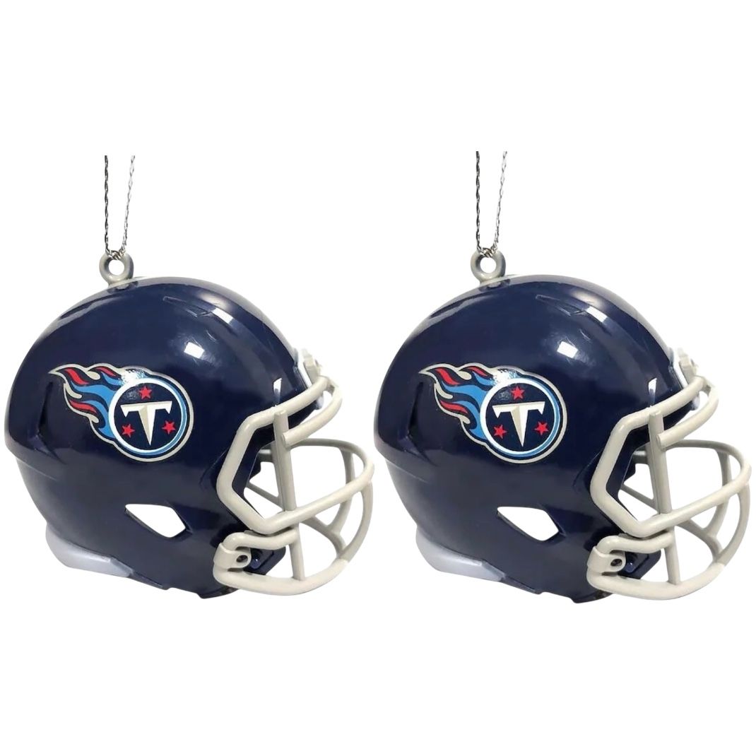 Tennessee Titans Team Helmets Christmas Ornament Set