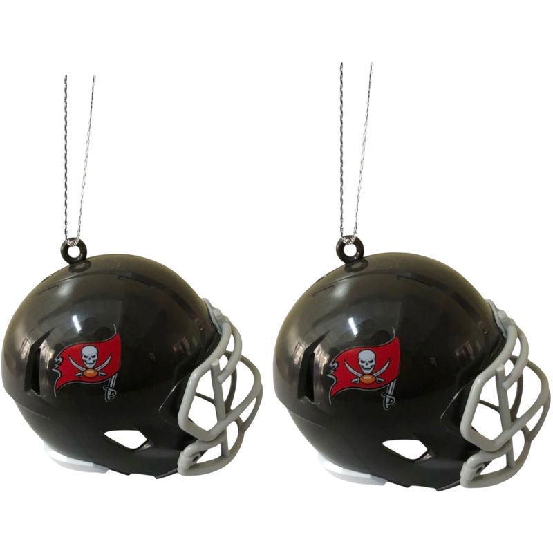 Tampa Bay Buccaneers Team Helmet sChristmas Ornament Set