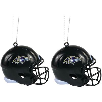 Baltimore Ravens Team Helmets Christmas Ornament Set