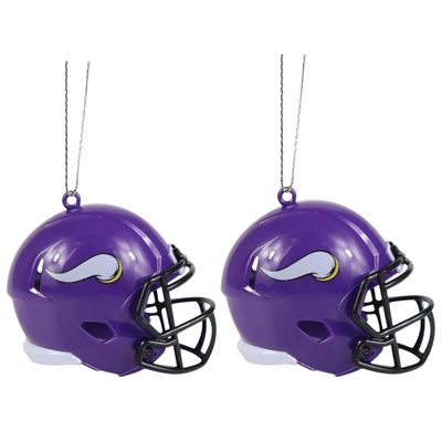 Minnesota Vikings Team Helmets Christmas Ornament Set