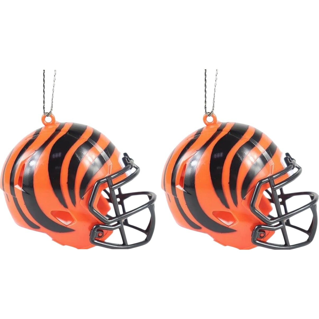 Cincinnati Bengals Team Helmets Christmas Ornament Set