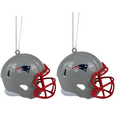 New England Patriots Team Helmets Christmas Ornament Set