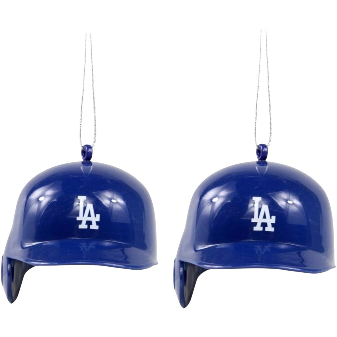Los Angeles Dodgers Team Helmets Christmas Ornament Set