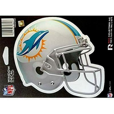 Miami Dolphins 5" Vinyl Window Decal Die-Cut Helmet