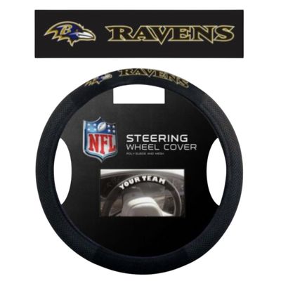 Baltimore Ravens Mesh Car Steering Wheel Cover