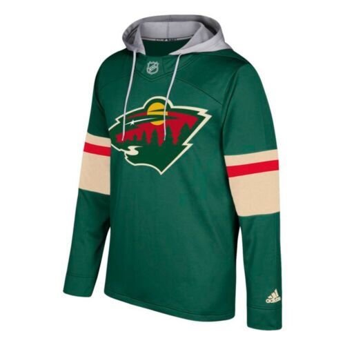 Minnesota Wild Men’s Green Offsides Adidas Pullover Hoodie