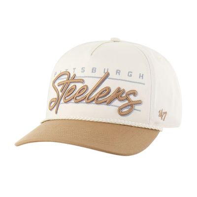 Pittsburgh Steelers Men’s Natural Condor Two-Tone 47 Hitch Adjustable Hat Pittsburgh Steelers Men’s Natural Condor Two-Tone 47 Hitch Adjustable Hat
