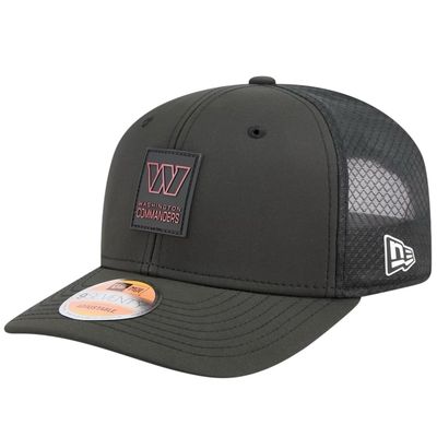 Washington Commanders Men's Black New Era 2025 Sideline 9SEVENTY Trucker Adjustable Hat