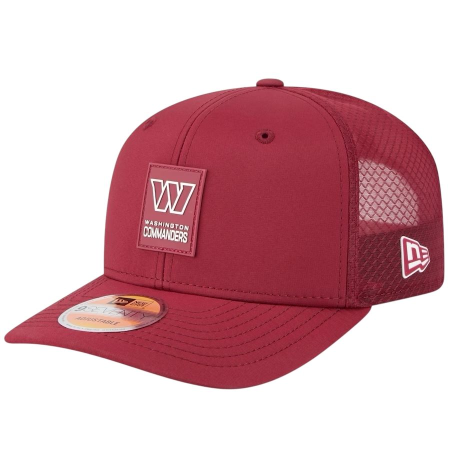 Washington Commanders Men's Burgundy New Era 2025 Sideline 9SEVENTY Trucker Adjustable Hat