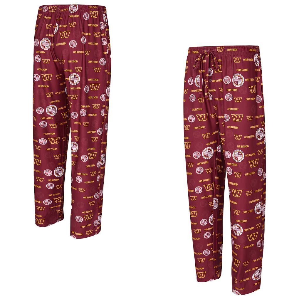 Washington Commanders Men's Concepts Sport Mosaic Pajama Pants