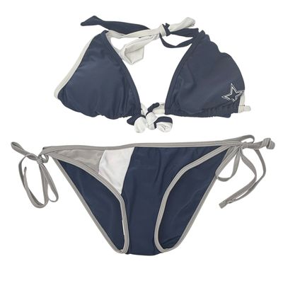 Dallas Cowboys Women's Blue and White Bikini Set Dallas Cowboys Women's Blue and White Bikini Set
