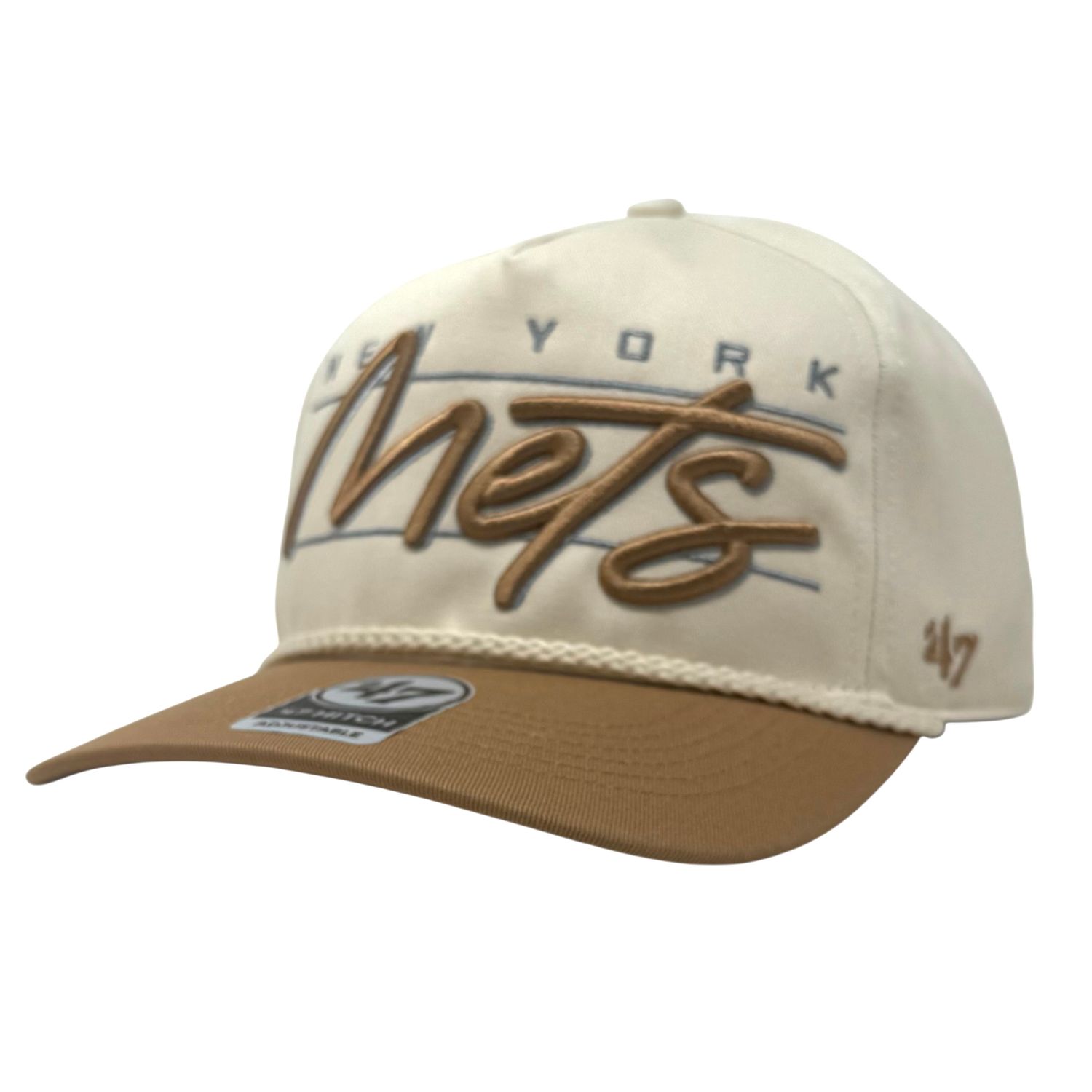 New York Mets Men’s Natural Condor Two-Tone 47 Hitch Adjustable Hat