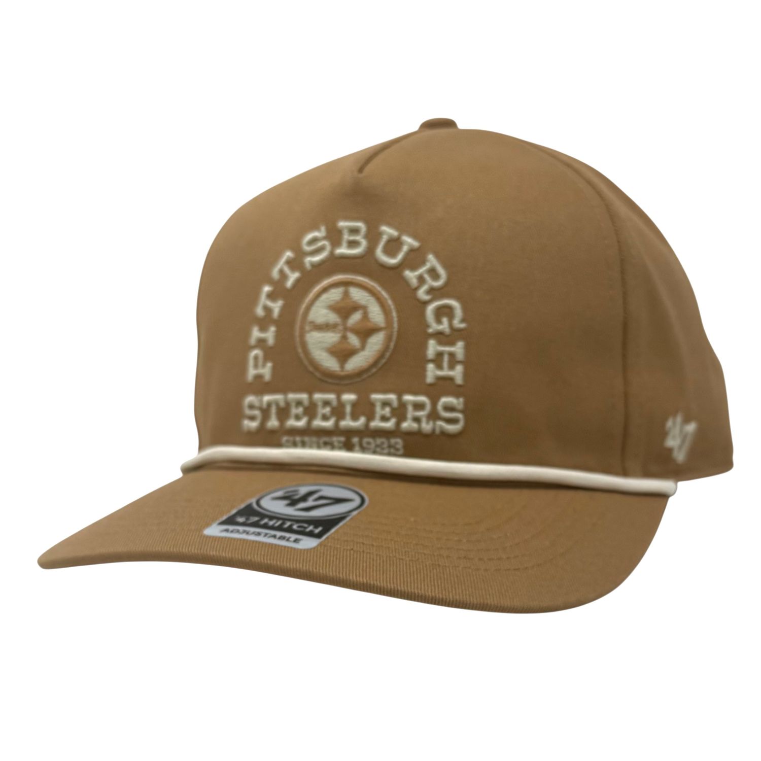 Pittsburgh Steelers Men’s Camel Ranchero 47 Hitch Adjustable Hat
