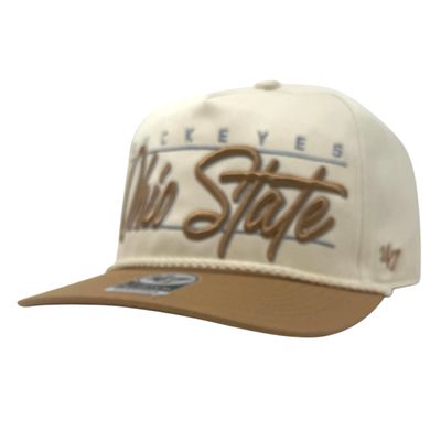 Ohio State Buckeyes Men’s Natural Condor Two-Tone 47 Hitch Adjustable Hat
