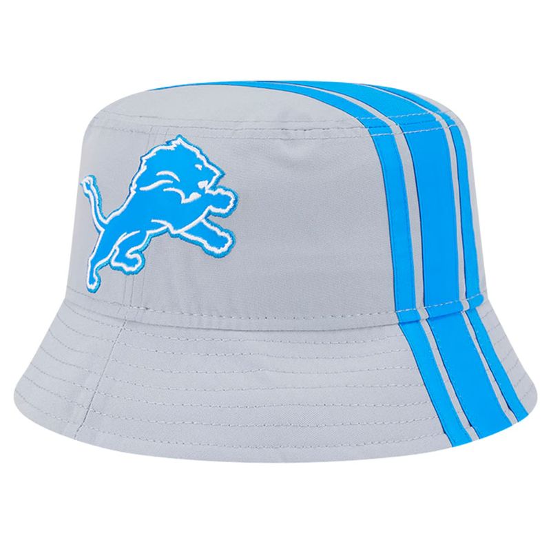 Detroit Lions Men’s Gray Historic New Era Helmet Bucket Hat