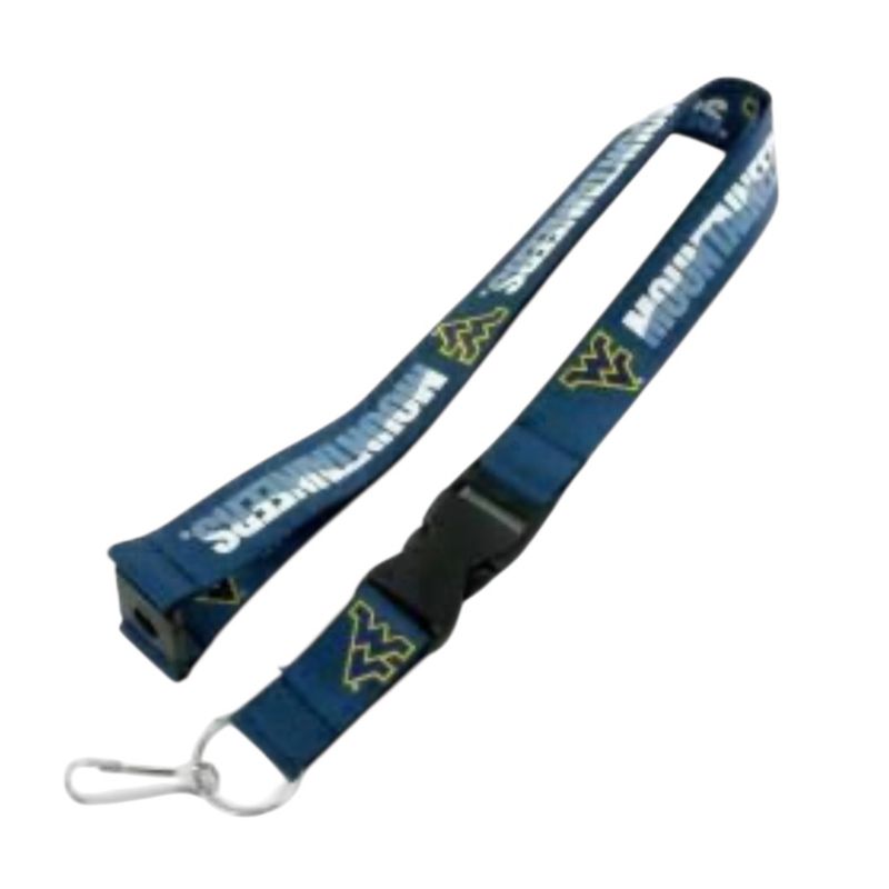 West Virginia Mountaineers Blue Lanyard