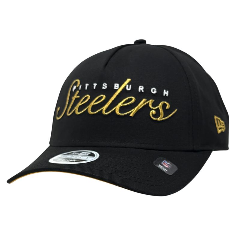 Pittsburgh Steelers Women’s Black AF Metallic 47 Brand Clean Up Adjustable Hat
