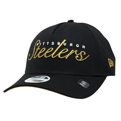 Pittsburgh Steelers Women’s Black AF Metallic 47 Brand Clean Up Adjustable Hat
