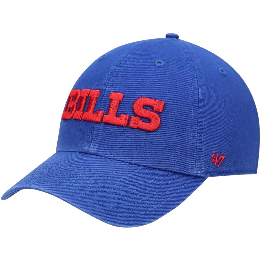 Buffalo Bills Men’s Script 47 Brand Clean Up Adjustable Hat
