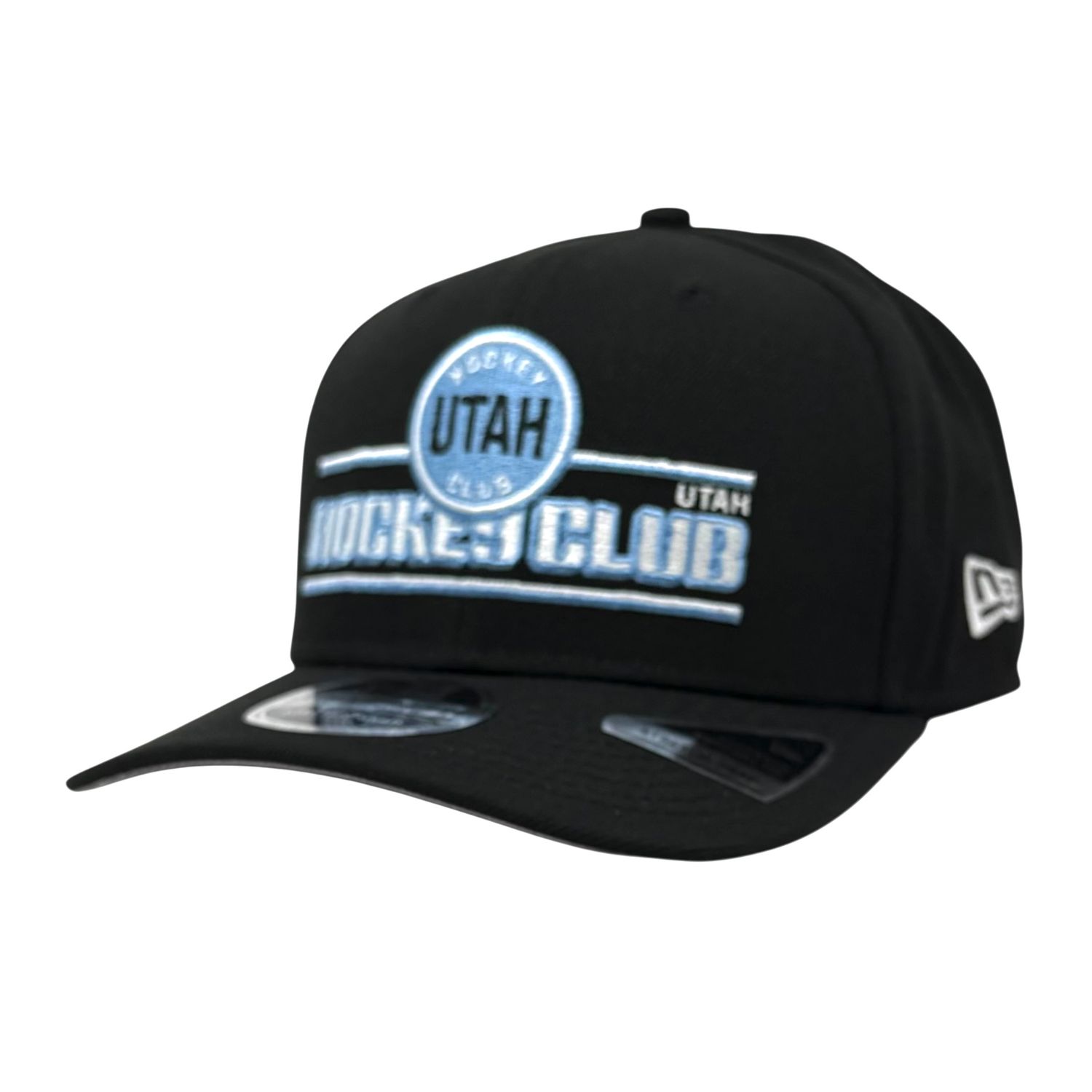 Utah Hockey Club Men's Black Stated New Era 9Seventy Stretch-Snap Hat