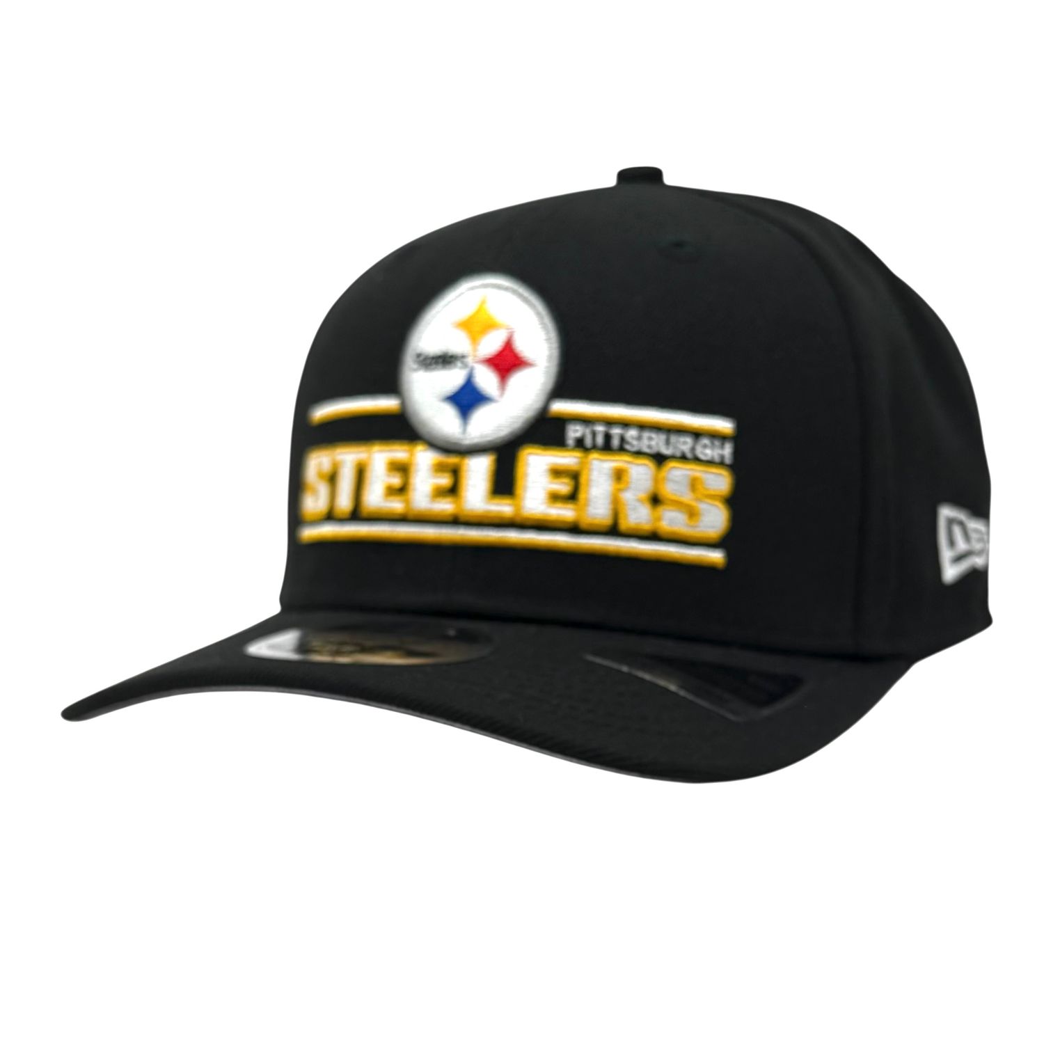 Pittsburgh Steelers Men's Black Stated New Era 9Seventy Stretch-Snap Hat