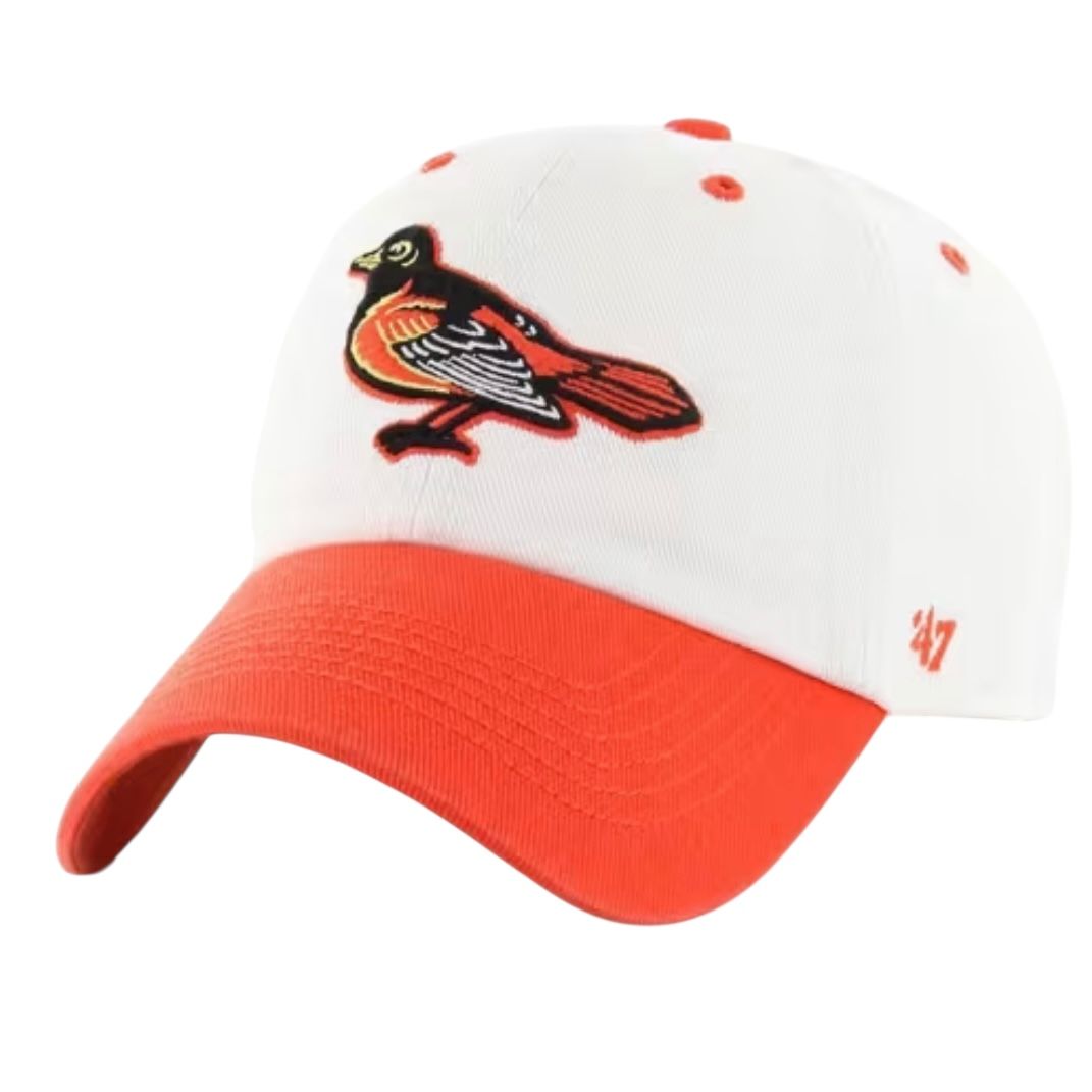Baltimore Orioles Men’s White Cooperstown 47 Brand Clean Up Adjustable Hat