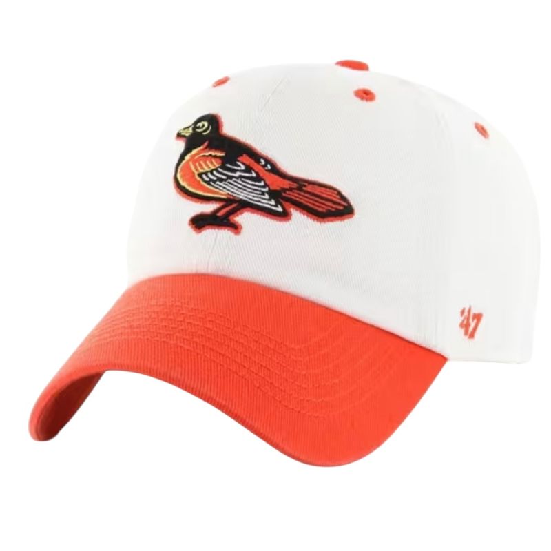 Baltimore Orioles Men’s White Cooperstown 47 Brand Clean Up Adjustable Hat