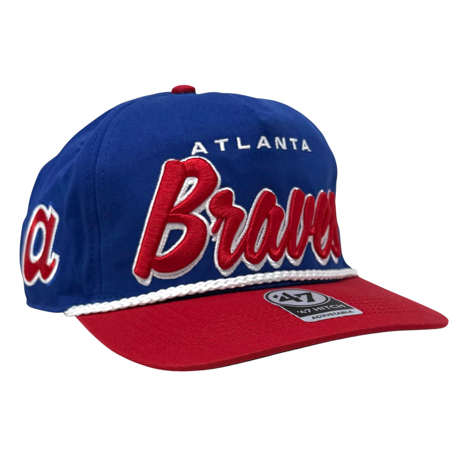Atlanta Braves Men’s 47 Royal Dropshadow Rope Hitch Adjustable Hat