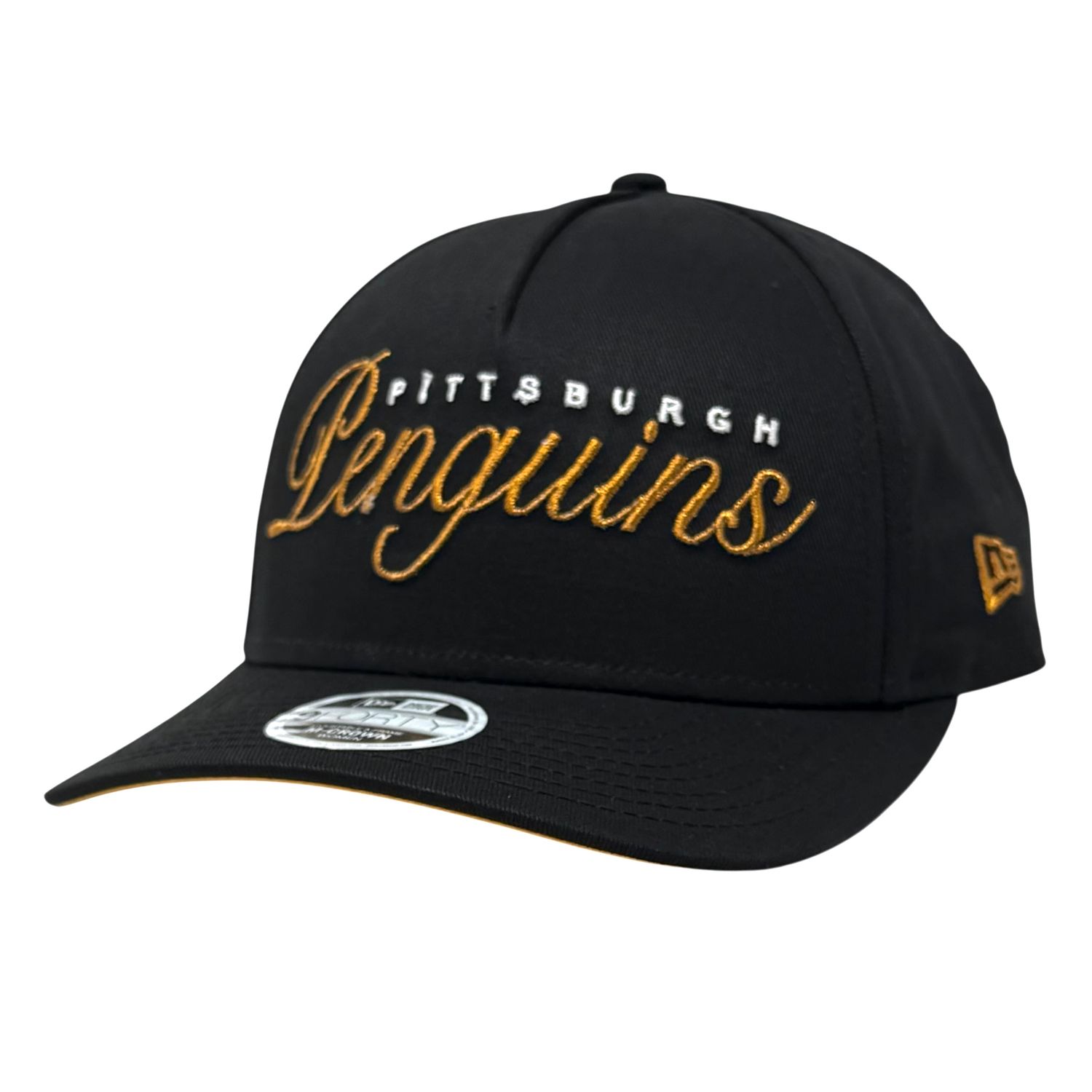 Pittsburgh Penguins Women’s Black AF Metallic 47 Brand Clean Up Adjustable Hat