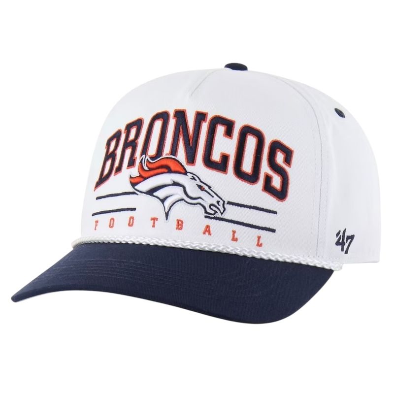 Denver Broncos Men’s White Roscoe 47 Hitch Snapback Hat Denver Broncos Men’s White Roscoe 47 Hitch Snapback Hat