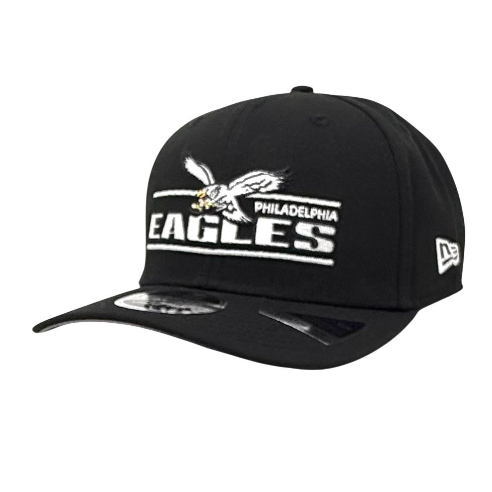 Philadelphia Eagles Men's Black Stated New Era 9Seventy Stretch-Snap Hat
