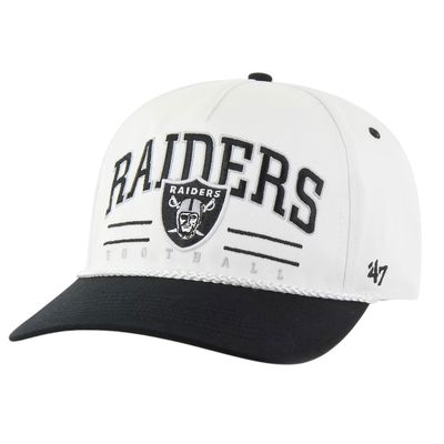 Las Vegas Raiders Men’s White Roscoe 47 Hitch Snapback Hat Las Vegas Raiders Men’s White Roscoe 47 Hitch Snapback Hat
