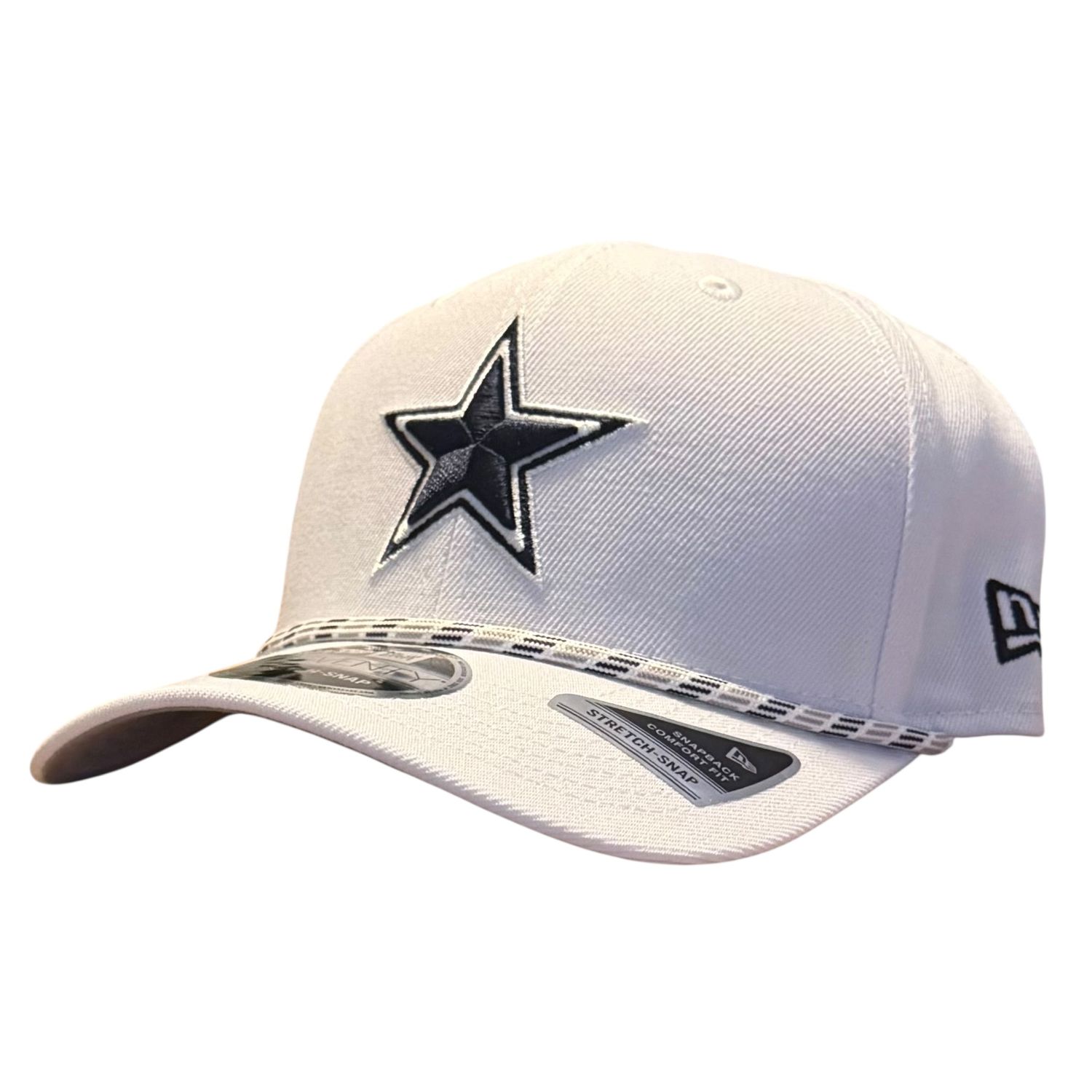 Dallas Cowboys Men's White Multi Rope New Era NFL 9Seventy Stretch-Snap Hat